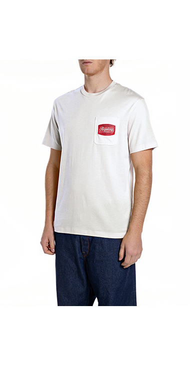 ベーシックジャージーレトロプリント ポケTシャツ